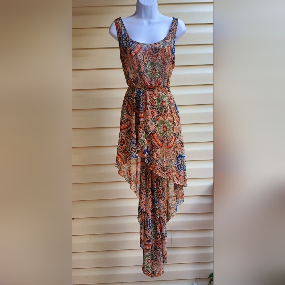 Sleeveless High-Low Dress - Picture 3 of 8